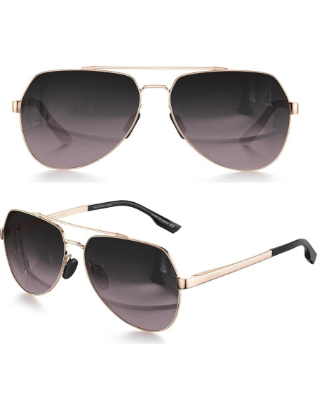 Gafas de sol LUENX Aviador Polarizadas UV400 para Unisex Gafas de sol LUENX Aviador Polarizadas UV400 para Unisex