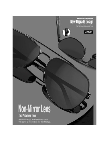 Gafas de sol LUENX Aviador Polarizadas UV400 Unisex