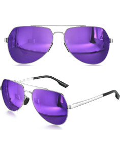 Gafas de sol LUENX Aviador Polarizadas UV400 para Unisex 2