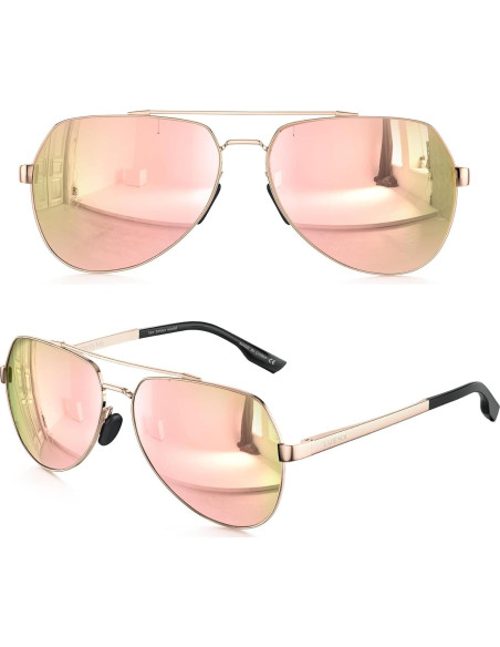 Gafas de sol LUENX Aviador Polarizadas UV400 Unisex Gafas de sol LUENX Aviador Polarizadas UV400 Unisex