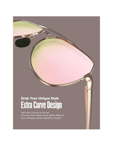 Gafas de sol LUENX Aviador Polarizadas UV400 Unisex