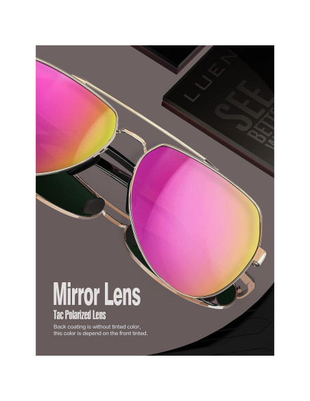 Gafas de sol LUENX Aviador Polarizadas UV400 para Adultos Gafas de sol LUENX Aviador Polarizadas UV400 para Adultos