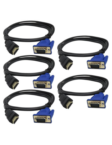 Adaptador HDMI a VGA BGEHHCY 1080P - Paquete de 5 unidades