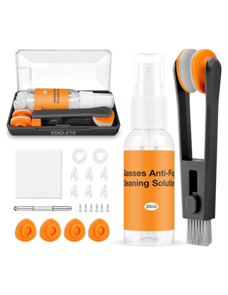 Kit de limpieza y reparación de gafas Edglete con estuche Kit de limpieza y reparación de gafas Edglete con estuche