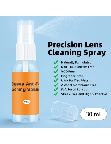 Kit de limpieza y reparación de gafas Edglete con estuche