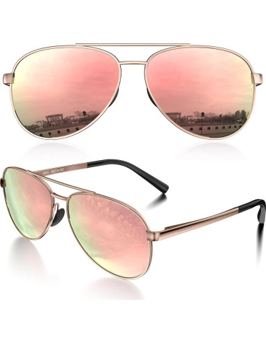 Gafas de sol LUENX Aviador polarizadas UV400 para hombres