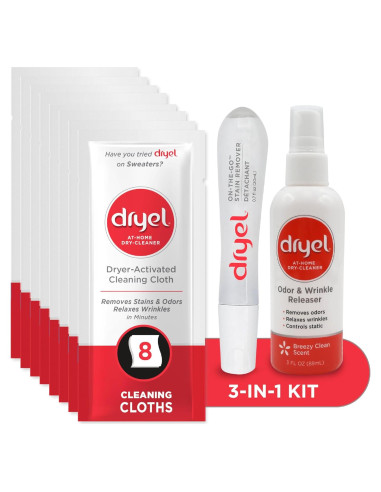 Kit de inicio Dryel para limpieza en seco - 8 cargas + spray