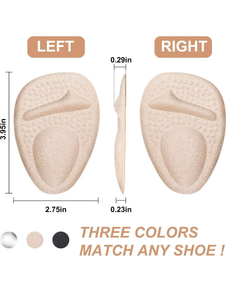 Cojines metatarsales Comfowner para mujeres - Alivio dolor pie Cojines metatarsales Comfowner para mujeres - Alivio dolor pie