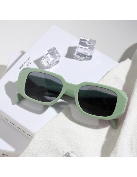 Gafas de Sol Rectangulares KUGUAOK 100% UV Protección Gafas de Sol Rectangulares KUGUAOK 100% UV Protección