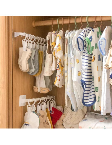 Organizador de Perchas para Pantalones HGYZE con 10 Clips