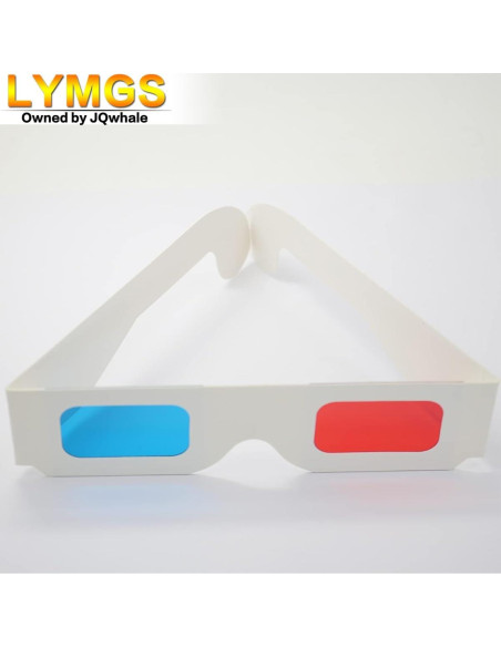 10 Pares de Gafas 3D LYMGS Rojo y Cian en Cartón 10 Pares de Gafas 3D LYMGS Rojo y Cian en Cartón