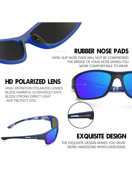 Gafas de Sol Deportivas KUGUAOK Polarizadas UV 100% Gafas de Sol Deportivas KUGUAOK Polarizadas UV 100%
