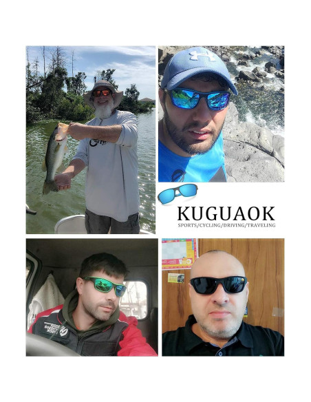 Gafas de Sol Deportivas KUGUAOK Polarizadas UV 100% Gafas de Sol Deportivas KUGUAOK Polarizadas UV 100%