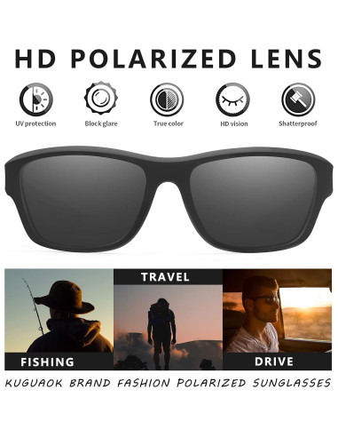 Gafas de Sol Deportivas KUGUAOK 100% UV Polarizadas