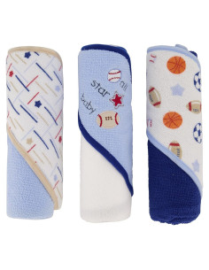 Toallas con Capucha Cudlie para Bebé - Paquete de 3 All Star