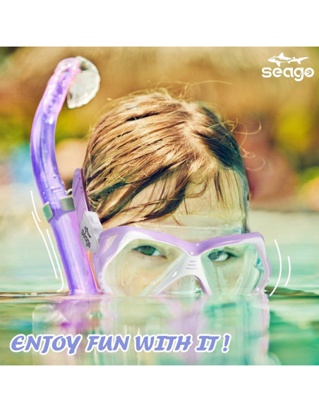 Gafas de natación Seago para niños 6-14 años con snorkel Gafas de natación Seago para niños 6-14 años con snorkel