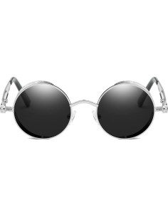 Gafas de sol redondas Dollger UV400 metal retro estilo 2
