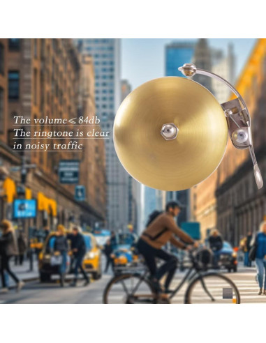 Campana de Bicicleta SUNNANDAEG Dorada 5.7cm Sonido Claro