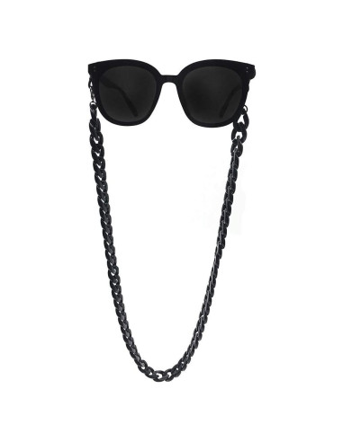 Cadena para Gafas DECKER Acrílico Texturizado Negro