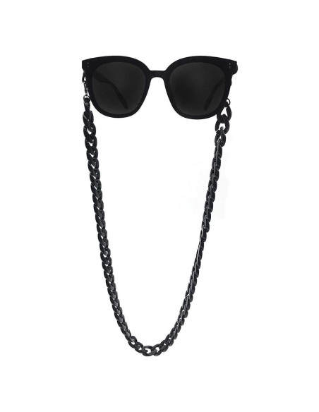 Cadena para Gafas DECKER Acrílico Texturizado Negro Cadena para Gafas DECKER Acrílico Texturizado Negro
