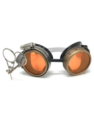 Gafas Steampunk UMBRELLALABORATORY con Lentes de Color