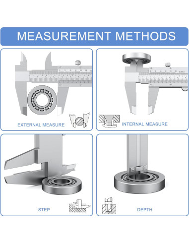 Calibrador Vernier 150mm HDLNAK Alta Precisión 0.02mm