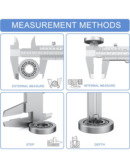 Calibrador Vernier 150mm HDLNAK Alta Precisión 0.02mm Calibrador Vernier 150mm HDLNAK Alta Precisión 0.02mm