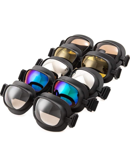 Gafas de Motocicleta Evomosa Vintage Retro para Casco Gafas de Motocicleta Evomosa Vintage Retro para Casco
