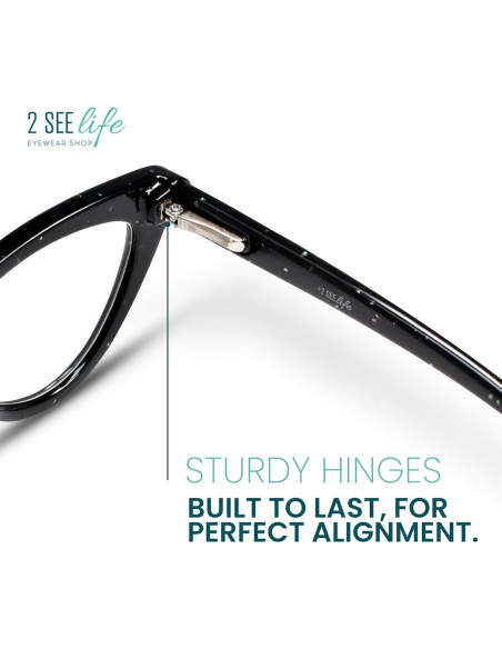 Gafas de lectura 2SeeLife R-702 negras 2.75x modernas Gafas de lectura 2SeeLife R-702 negras 2.75x modernas