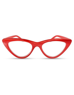 Gafas de lectura Cat Eye rojas 0.75x para mujeres - 2SeeLife