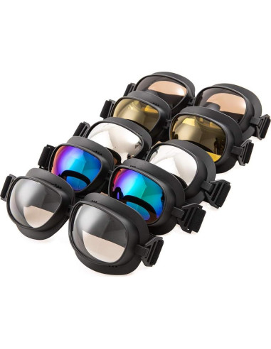 Gafas de Motocicleta Evomosa MG53-BL Retro con Lente Azul