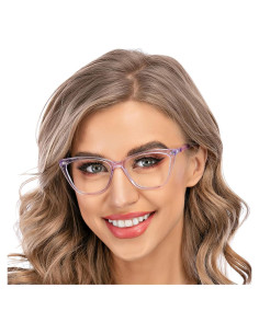 Gafas de Lectura AQWANO Ojo de Gato Púrpura 3.0 UV400