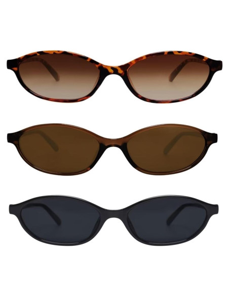 Gafas de sol ovaladas GUVIVI retro UV 100% para mujeres Gafas de sol ovaladas GUVIVI retro UV 100% para mujeres