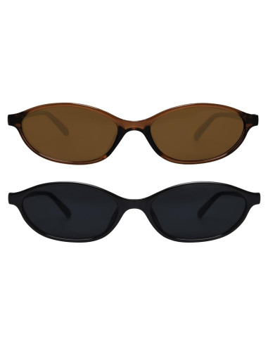 Gafas de sol ovaladas GUVIVI 90s UV protección mujeres