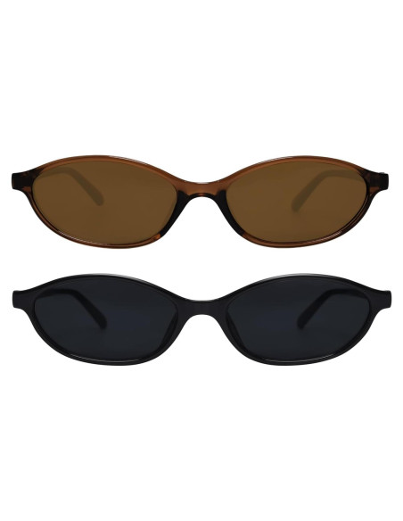 Gafas de sol ovaladas GUVIVI 90s UV protección mujeres Gafas de sol ovaladas GUVIVI 90s UV protección mujeres