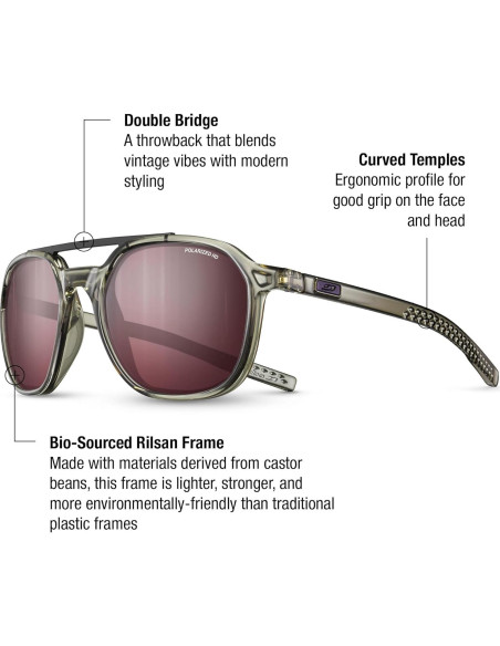 Gafas de sol Julbo Slack polarizadas para hombres y mujeres Gafas de sol Julbo Slack polarizadas para hombres y mujeres