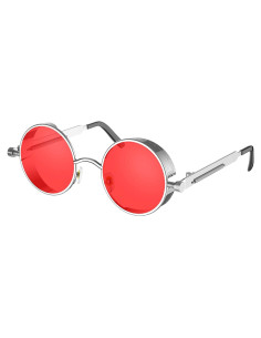 Gafas de Sol Steampunk Retro ProudDemon Redondas Metal