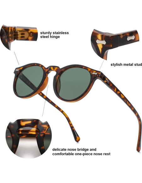 Gafas de Sol Gleyemor GL886 Polarizadas UV400 Marco Tortuga Gafas de Sol Gleyemor GL886 Polarizadas UV400 Marco Tortuga