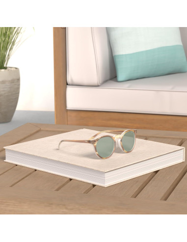 Gleyemor Gafas de Sol Polarizadas Redondas UV400 Unisex