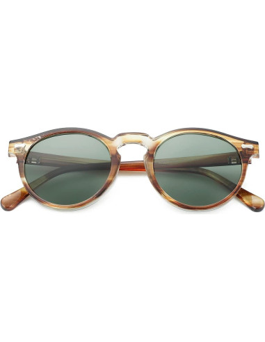 Gleyemor Gafas de Sol Polarizadas Redondas UV400 Unisex