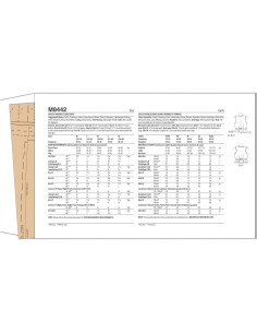 Kit de Patrón de Costura McCall's M8442 para Chalecos Unisex XS-XL 2