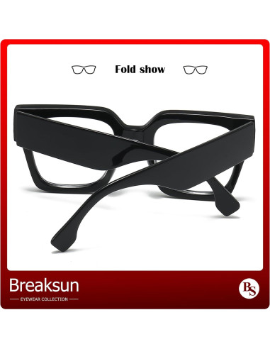 Gafas de bloqueo luz azul Breaksun B40 grandes cuadradas