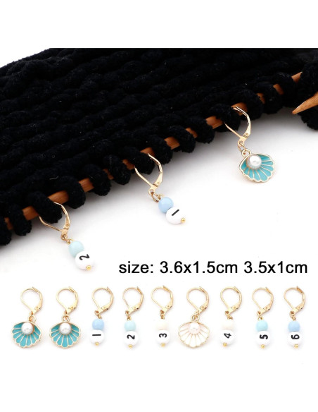 Marcadores de Puntos DoreenBeads para Tejer y Crochet 12 Piezas Marcadores de Puntos DoreenBeads para Tejer y Crochet 12 Piezas