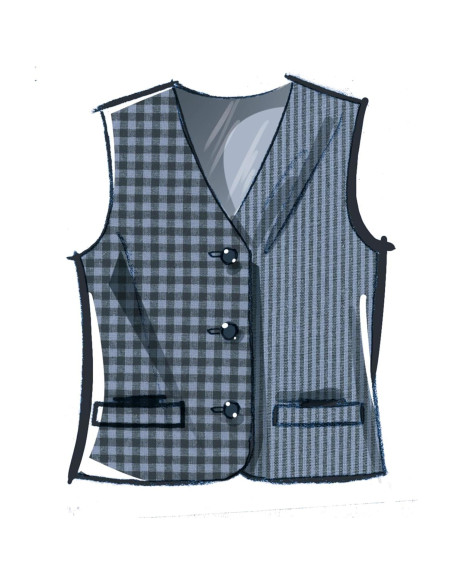 Kit de Patrón de Costura McCall's M8442 para Chalecos Unisex XS-XL Kit de Patrón de Costura McCall's M8442 para Chalecos Unisex XS-XL