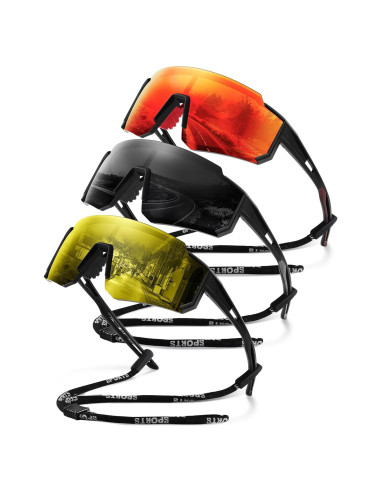 Gafas de sol deportivas Gesruny con lentes polarizados UV400
