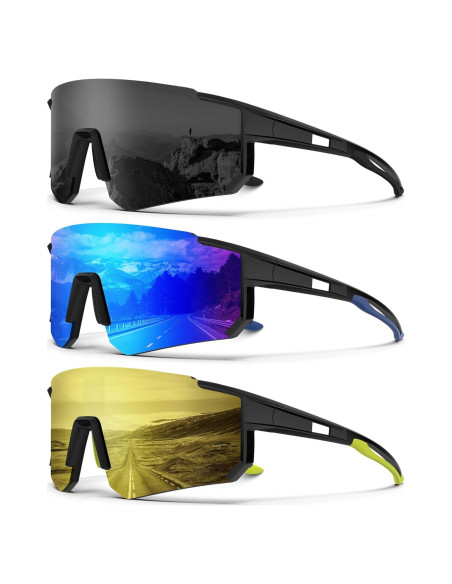 Gafas de sol deportivas NSSIW - Polarizadas UV400 para correr Gafas de sol deportivas NSSIW - Polarizadas UV400 para correr