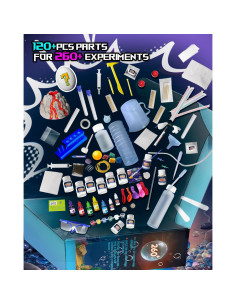 Kits de Ciencia para Niños 260+ Experimentos STEM 120 Piezas 2