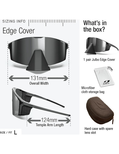 Gafas de sol Julbo Edge Performance 100% UV Ciclismo Running Gafas de sol Julbo Edge Performance 100% UV Ciclismo Running