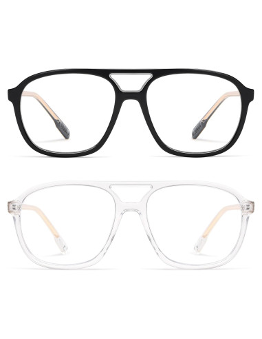 Gafas de Lectura AMOMOMA Retro con Luz Azul 3.0x