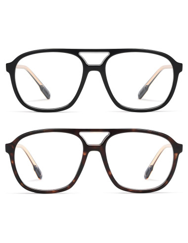 Gafas de Lectura AMOMOMA Retro con Luz Azul 1.5 Unisex